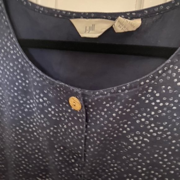 Vintage J. Jill Navy Mini Dress - Picture 3 of 3